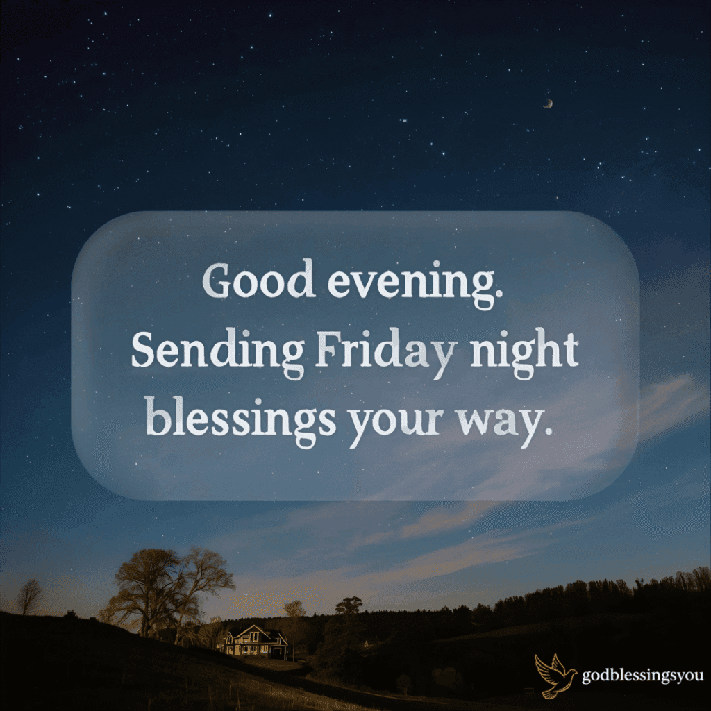 Good Evening Friday Night Blessings Images