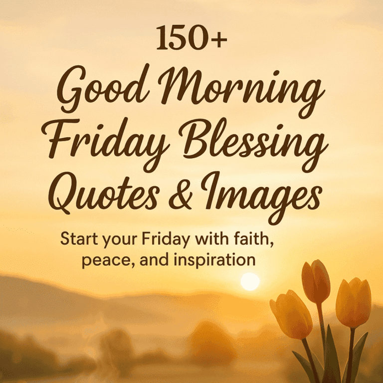 Good Morning Friday Blessing Quotes & Images