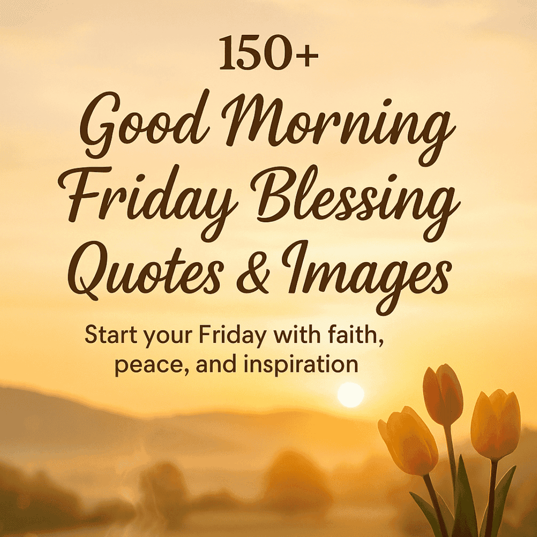 Good Morning Friday Blessing Quotes & Images
