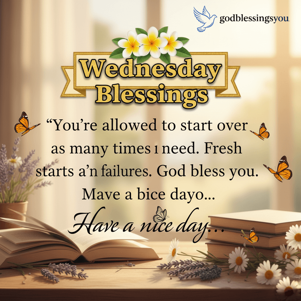 Inspirational Wednesday Blessings