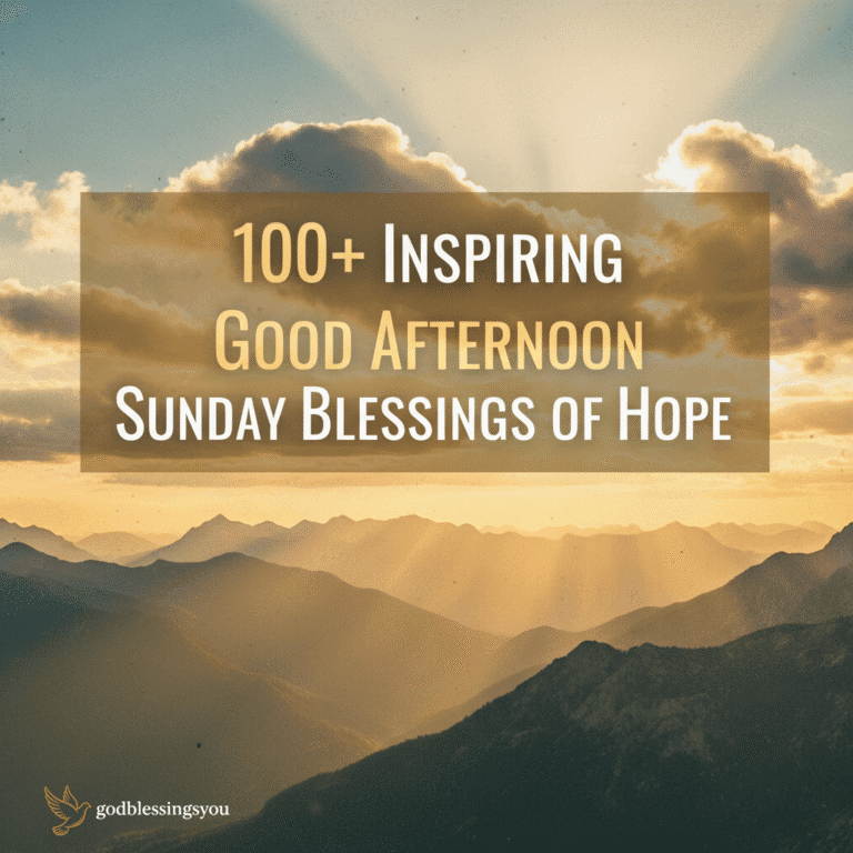 Good Afternoon Sunday Blessings