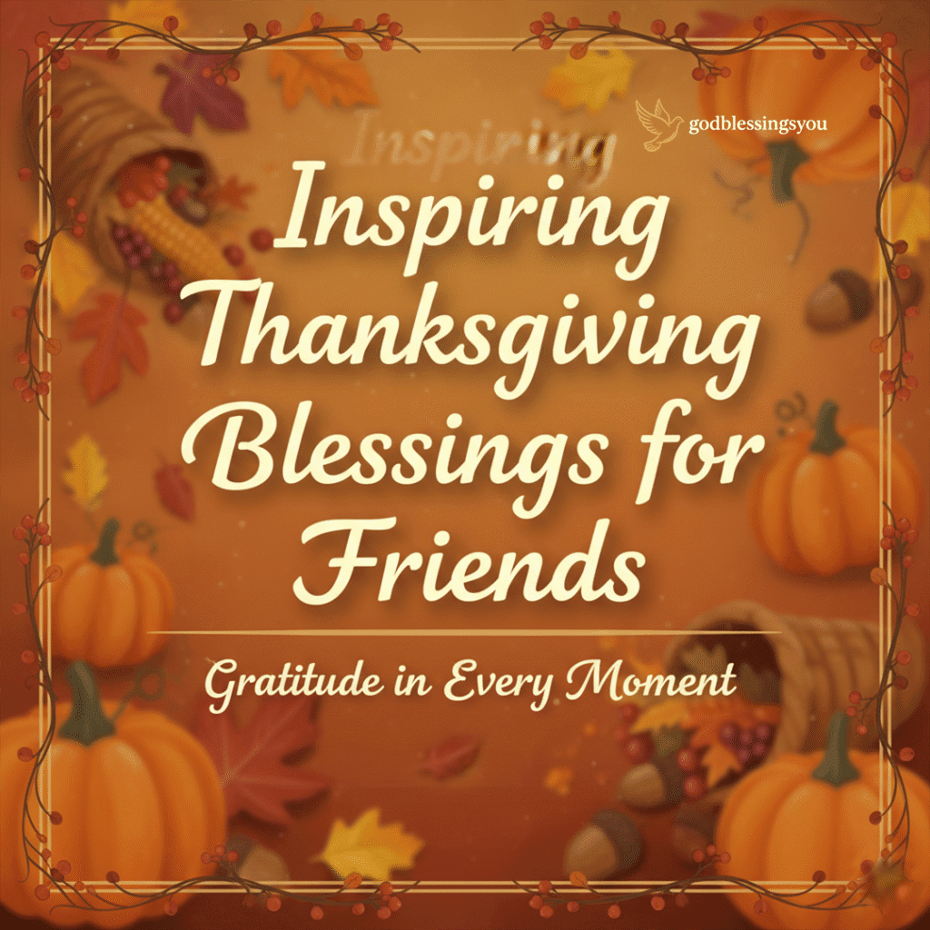 Inspiring Thanksgiving Blessings for Friends 