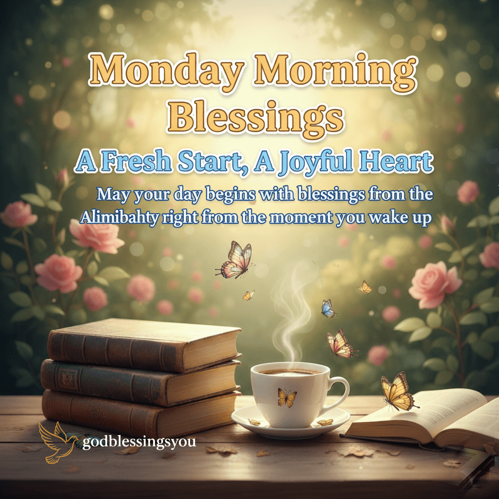 Monday Blessings for the Week – Start Fresh with Faith and Joy 1 Uplifting Monday Morning Blessings