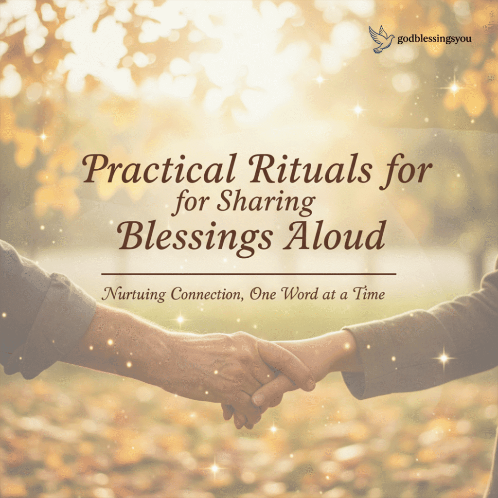 Practical Rituals for Sharing Blessings Aloud 