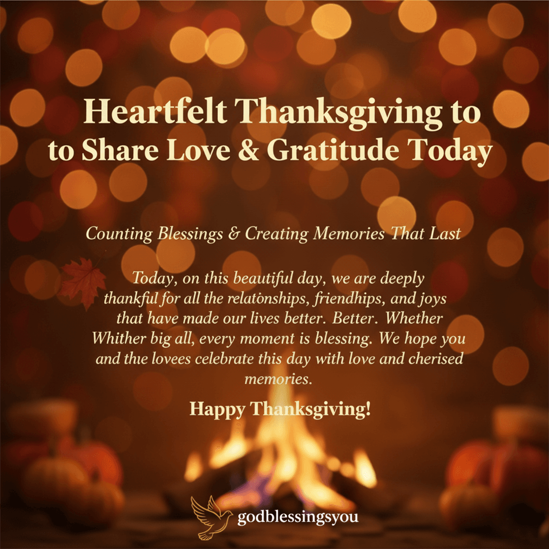 Heartfelt Thanksgiving Message