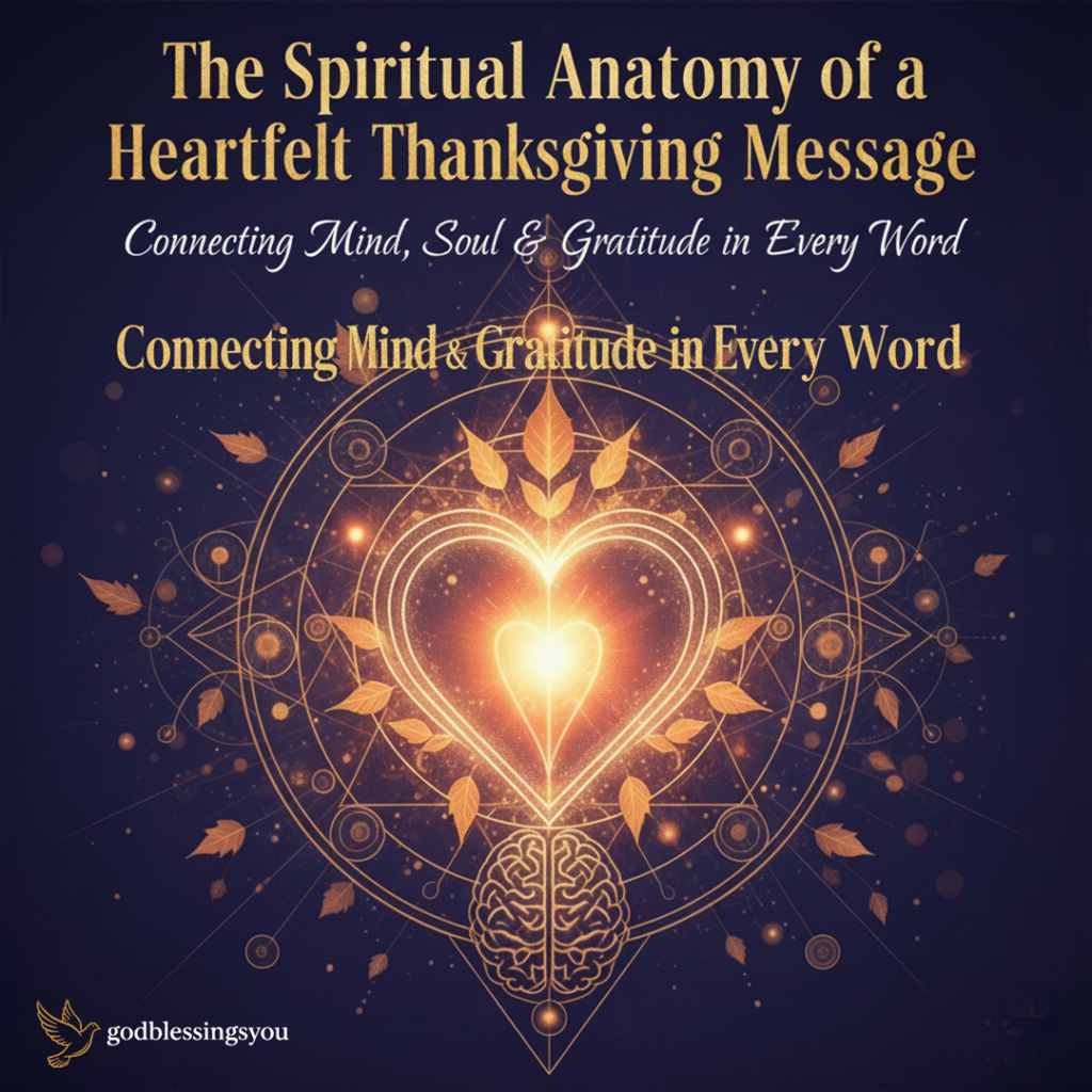 The Spiritual Anatomy of a Heartfelt Thanksgiving Message