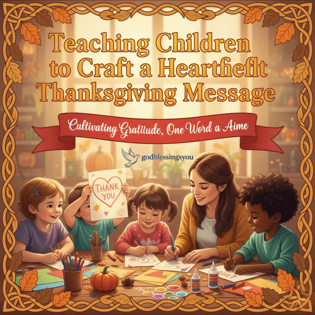 Teaching Children to Craft a Heartfelt Thanksgiving Message 