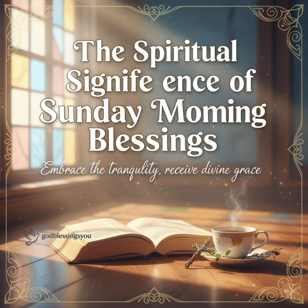 The Spiritual Significance of Sunday Morning Blessings