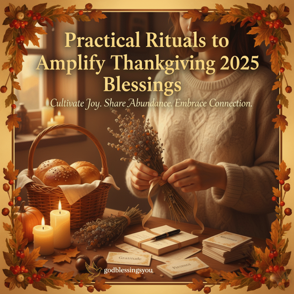 Practical Rituals to Amplify Thanksgiving 2025 Blessings 