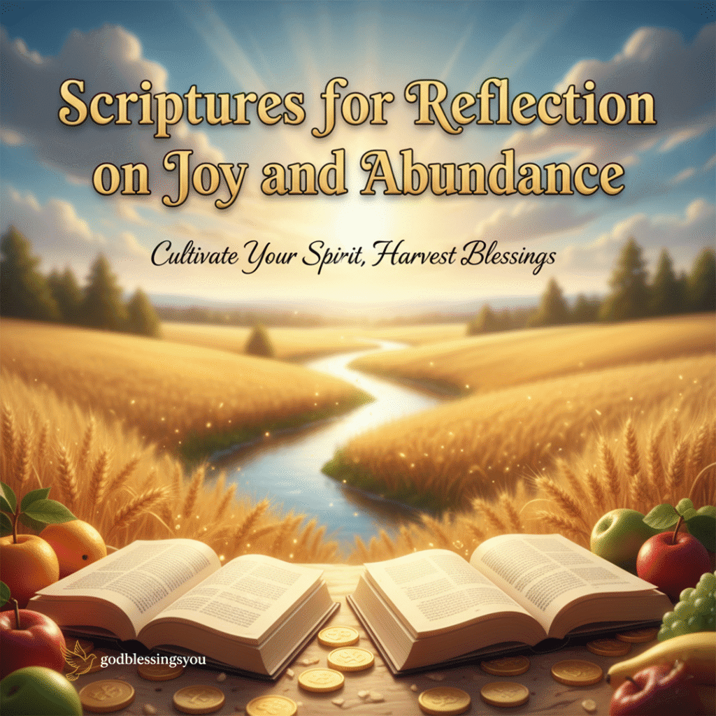 Scriptures for Reflection on Joy and Abundance 