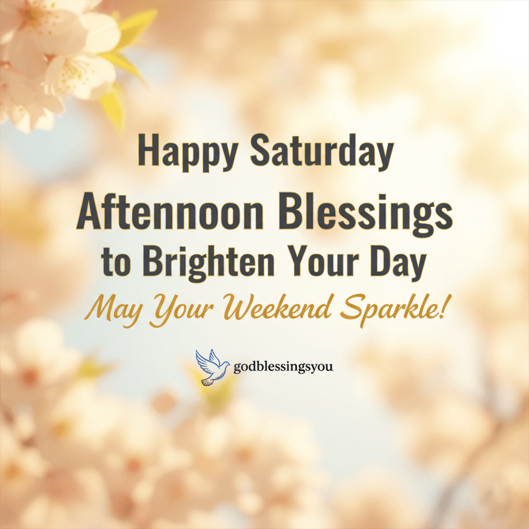 Happy Saturday Afternoon Blessings
