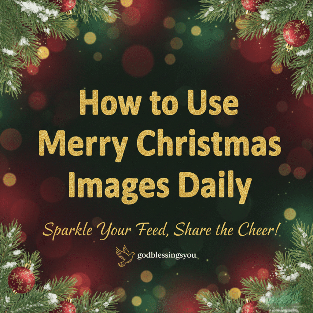 How to Use Merry Christmas Images Daily