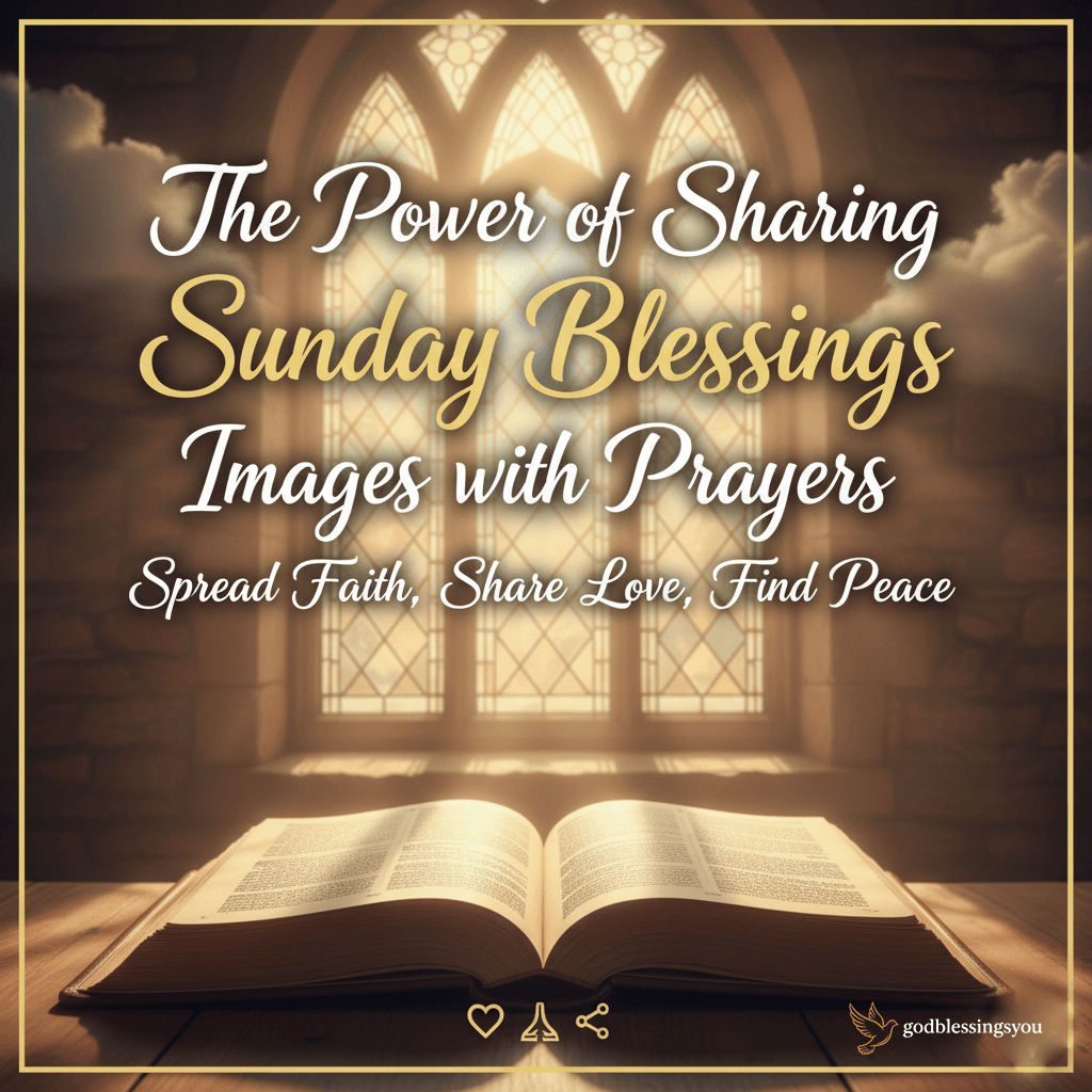 The Power of Sharing Sunday Blessings Images with Prayers 