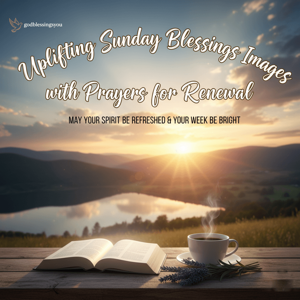 Uplifting Sunday Blessings Images with Prayers for Renewal 