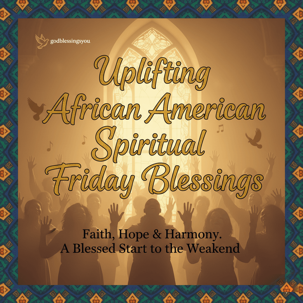Uplifting African American Spiritual Friday Blessings 