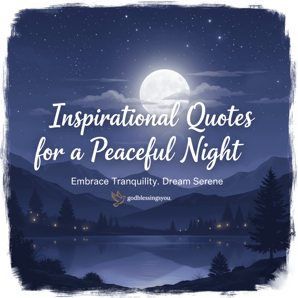 Inspirational Quotes for a Peaceful Night