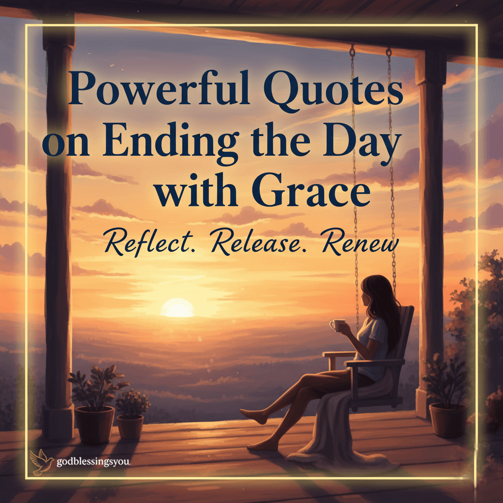 Powerful Quotes on Ending the Day with Grace
