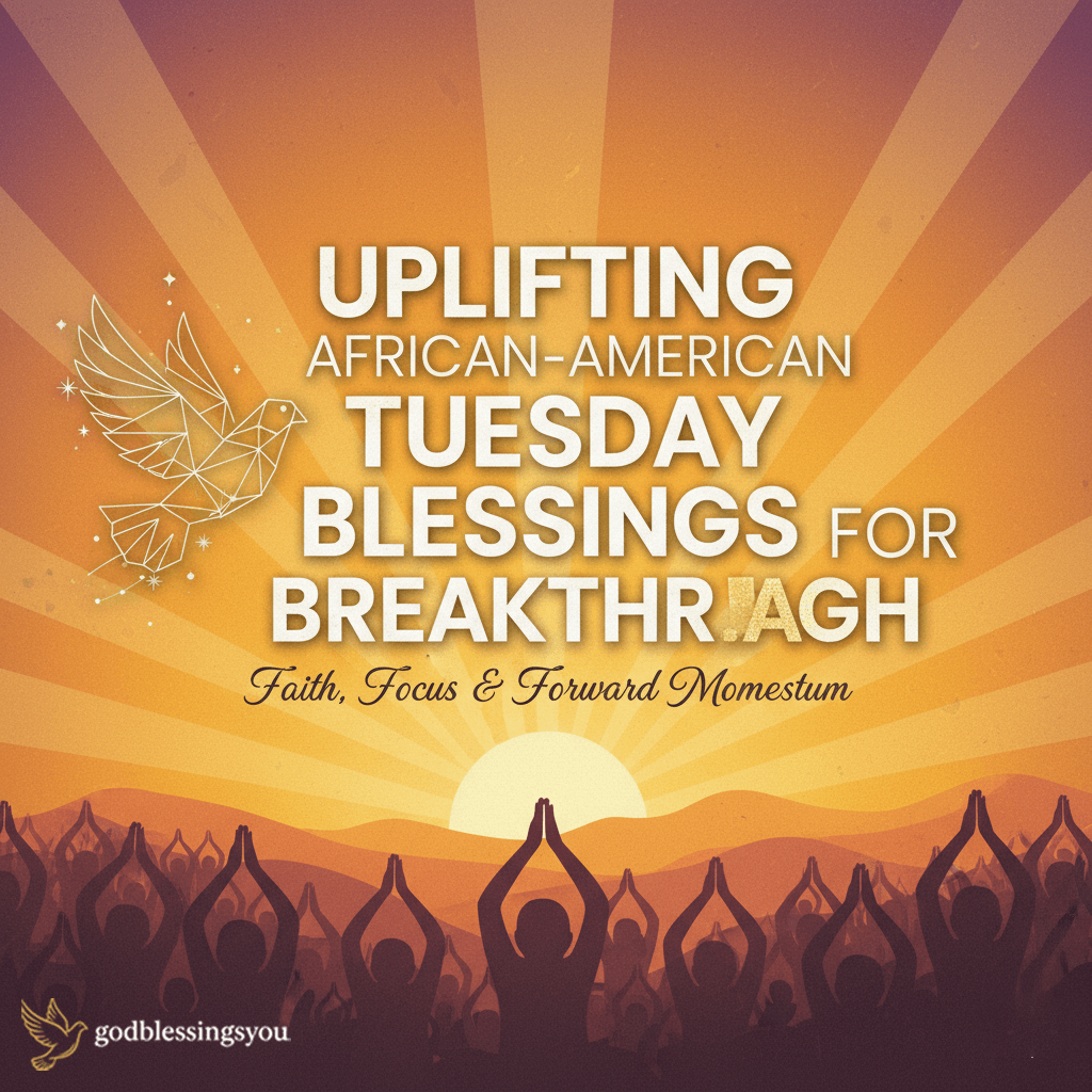 Uplifting African-American Tuesday Blessings for Breakthrough 
