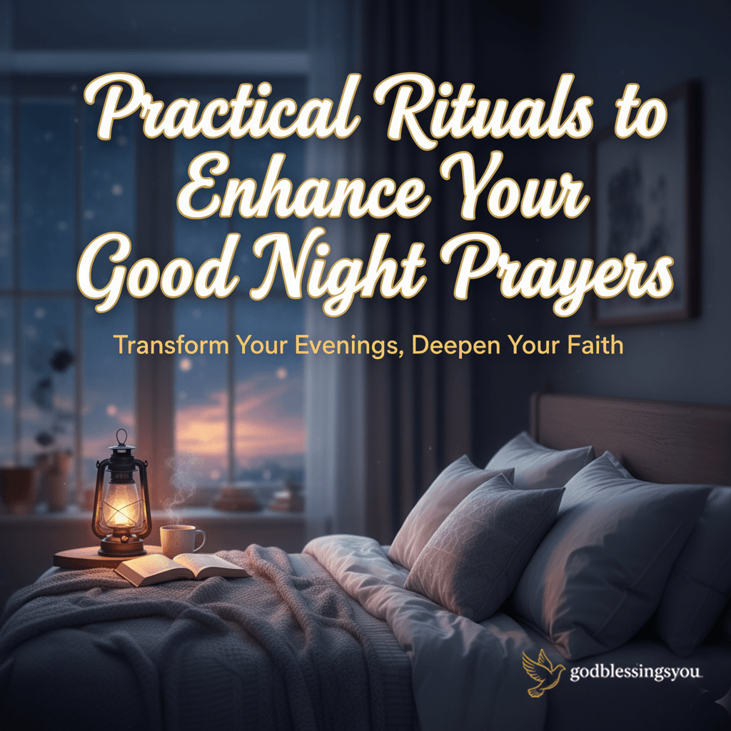 Practical Rituals to Enhance Your Good Night Prayers