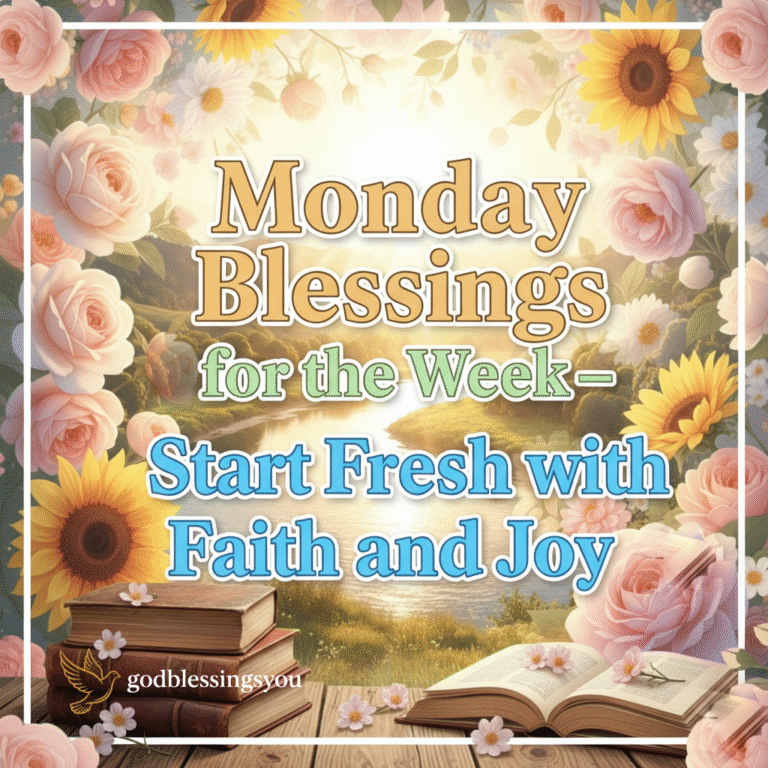 Monday Blessings for the Week