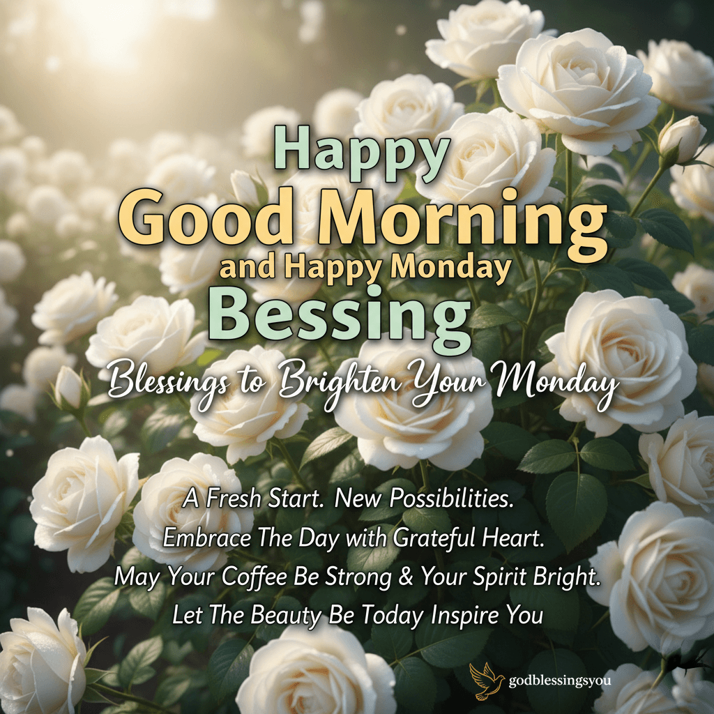 Good Morning and Happy Monday Blessings