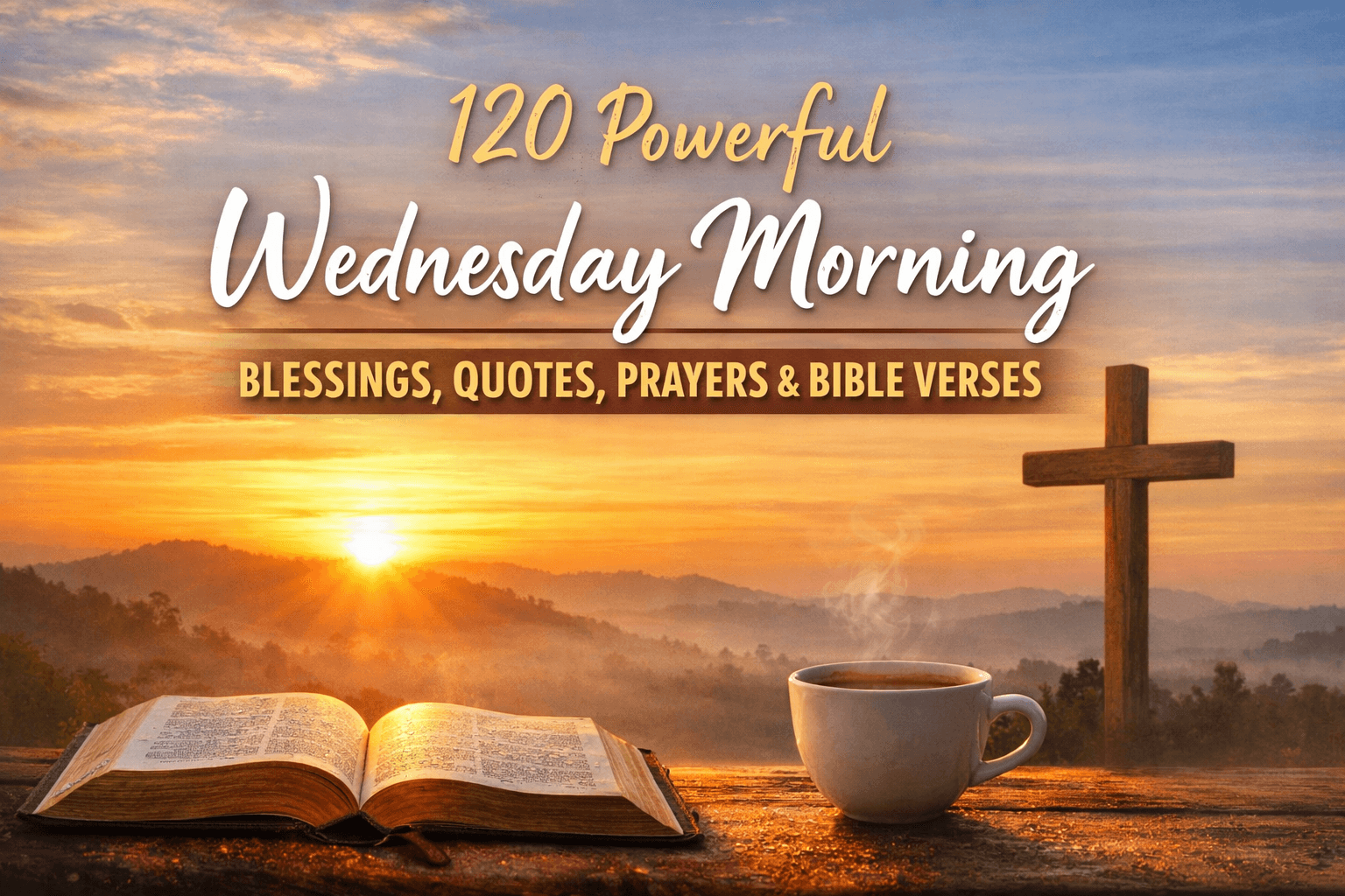 120 Powerful Wednesday Morning Blessings, Quotes, Prayers & Bible Verses